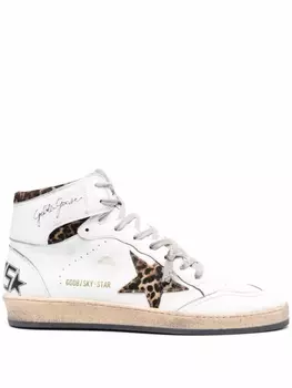 Golden Goose высокие кеды с логотипом, белый