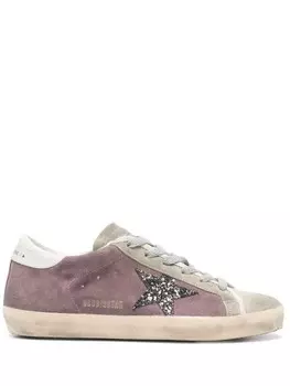 Golden Goose замшевые кроссовки Super-Star, фиолетовый