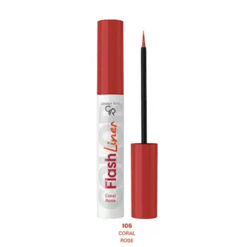 GOLDEN ROSE, Flash Liner, Цветная подводка для глаз, Корал 106, 3,5 мл