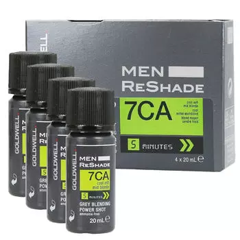 Goldwell Men Reshade осушитель для волос для мужчин 7CA, 4x20 мл/1 уп.