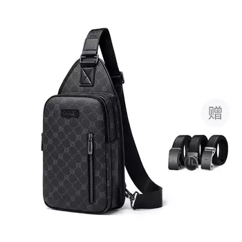 GOLF Мужская сумка-слинг Trumpets из ПВХ для телефона, отца и папы, серо-черная, через плечо