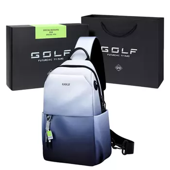 GOLF Тканевая сумка через плечо, сумка-слинг, мужская, среднего размера, с эффектом выцветания чернил и градиента