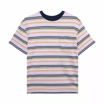 GOLF WANG Футболка с карманами в полоску и логотипом Grand, темно-синий комбо