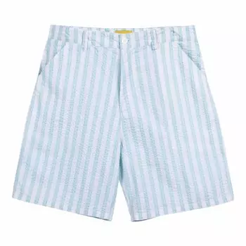 GOLF WANG Широкие шорты из хлопчатобумажной ткани Carpenter, Blue Glow/White