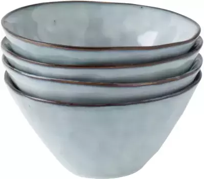 ГОЛЛАНДСКАЯ РОЗА АМСТЕРДАМ Чаша "Dutch Rose Amsterdam Organic", 4 предмета, керамогранит, ручная работа, 14 см, синий