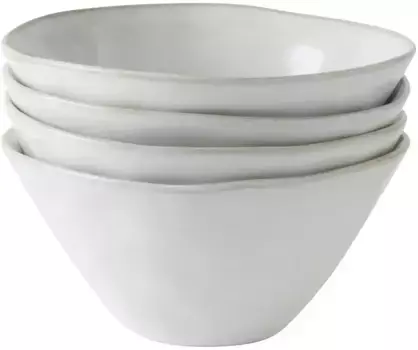 ГОЛЛАНДСКАЯ РОЗА АМСТЕРДАМ Чаша "Dutch Rose Amsterdam Organic", 4 предмета, керамогранит, ручная работа, 14 см, белый