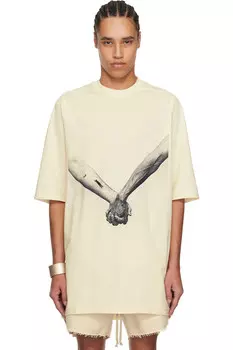 Голливудская футболка оверсайз Rick Owens, мультиколор