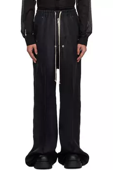 Голливудские брюки с широким поясом Bela Rick Owens, черный