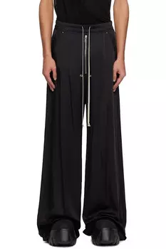 Голливудские брюки с широким поясом Bela Rick Owens, черный