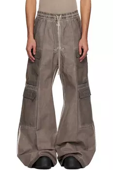 Голливудские двойные карго джинсы-белас Rick Owens Drkshdw, цвет dust