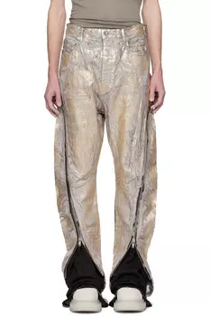 Голливудские джинсы Bolan Banana Rick Owens, золотой