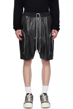 Голливудские кожаные шорты bauhaus bela Rick Owens, черный