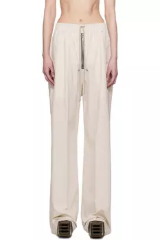 Голливудские широкие брюки бела для отдыха Rick Owens, цвет dinge