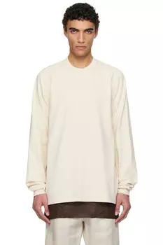 Голливудский короткий свитшот с длинным рукавом Rick Owens, цвет natural
