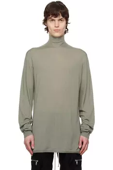 Голливудский оверсайз водолазка Rick Owens, цвет celadon