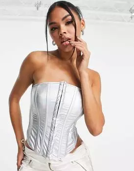 Голографический корсет ASYOU в серебре