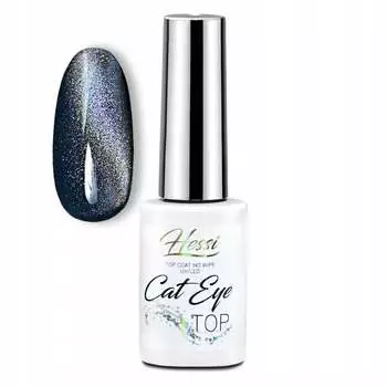 Голографический топ No Wipe Hessi Cat Eye Top 7 мл Inna marka