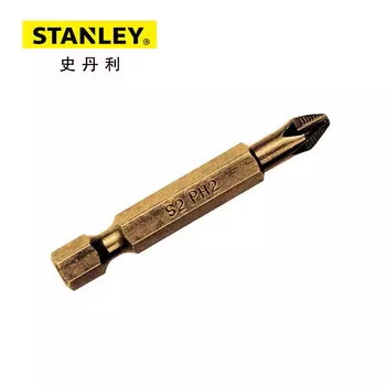 Головка крестовой отвертки STANLEY серии 6,3 мм с титановым покрытием PH3x50 мм (x10) 63-199T-23