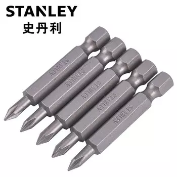 Головка крестовой отвертки Stanley серии 6,3 мм PH1x50mm (x100) 63-027T-23
