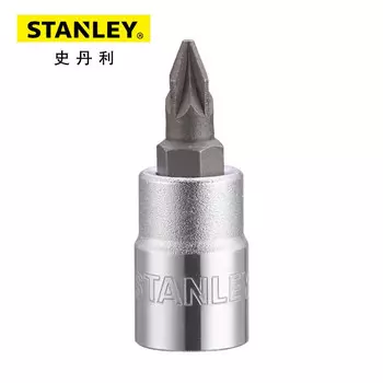 Головка отвертки Pozi серии Stanley № 1, 6,3 мм, ключ с храповым механизмом для авторемонта 86-750-1-22