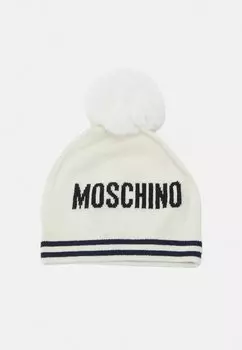 Головной убор BABY HAT UNISEX MOSCHINO, кремовый