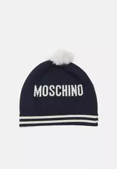 Головной убор BABY HAT UNISEX MOSCHINO, темно-синий