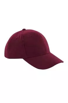 Головной убор из бейсболки из плотного хлопка Pro-Style с начесом Beechfield, красный