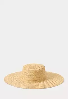 Головной убор LOGO RAFFIA SUN HAT Ralph Lauren, бежевый