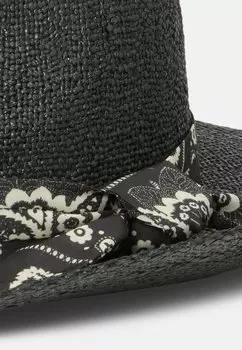 Головной убор STRAW COWBOY HAT Ralph Lauren, черный