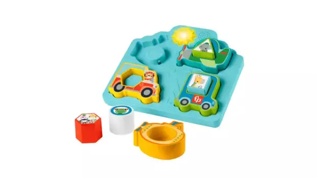 Головоломки Fisher Price: формы и звуки автомобилей