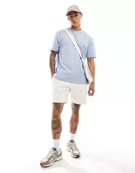 Голубая базовая футболка свободного кроя ASOS DESIGN