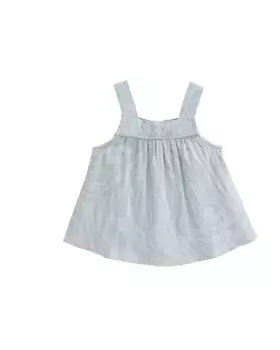 Голубая блузка для девочки с плавными линиями Dadati, синий