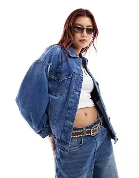 Голубая джинсовая куртка Free People