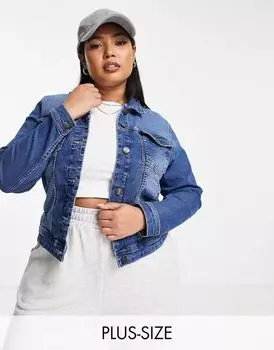 Голубая джинсовая куртка Only Curve