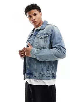 Голубая джинсовая куртка River Island