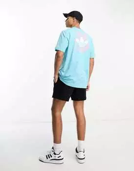 Голубая футболка adidas Originals Pride