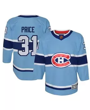 Голубая футболка Big Boys Carey Price Premier Player Special Edition 2.0 Montreal Canadiens Outerstuff