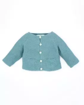 Голубая хлопковая куртка для мальчика Fina Ejerique, светло-синий