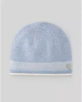 Голубая хлопковая шапка для мальчика PAZ Rodrguez, светло-синий