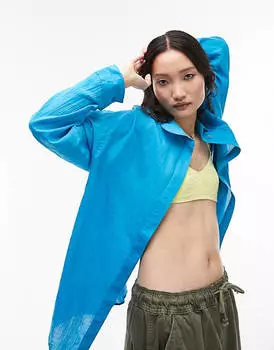 Голубая легкая рубашка Topshop