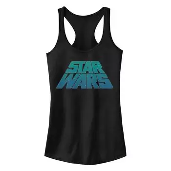 Голубая майка-борцовка с наклонным логотипом Star Wars для юниоров Licensed Character
