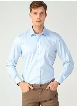 Голубая мужская рубашка Beymen Business