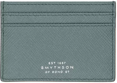 Голубая панамская визитница Smythson