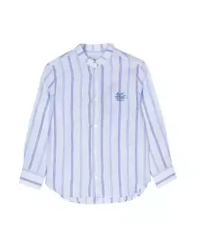 Голубая рубашка Etro, мультиколор