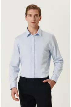 Голубая рубашка Network, металлик