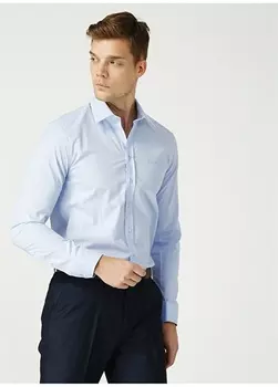 Голубая рубашка Pierre Cardin