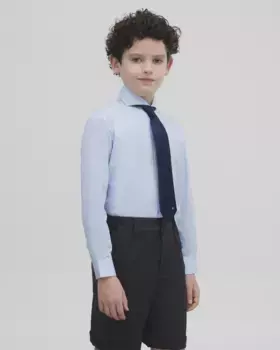 Голубая рубашка с длинными рукавами для мальчика Silbon, светло-голубой