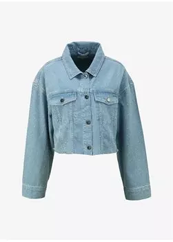 Голубая женская джинсовая куртка STONE-C Pierre Cardin, синий