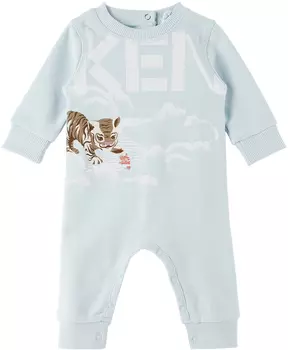 Голубое боди с принтом Kenzo