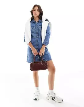 Голубое джинсовое платье в стиле вестерн Levi's Flynn